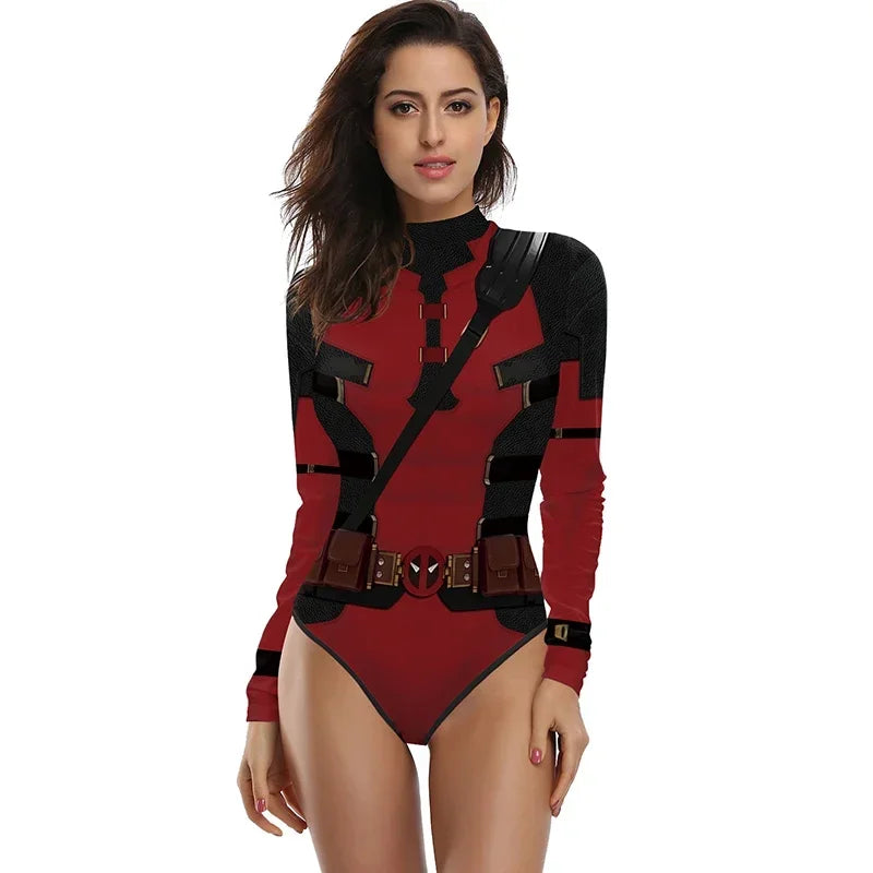 Wolverine-Inspired Women's Cosplay Swimsuit